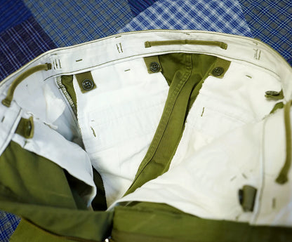 Descendant D-65M Satin Shorts in Olive Green