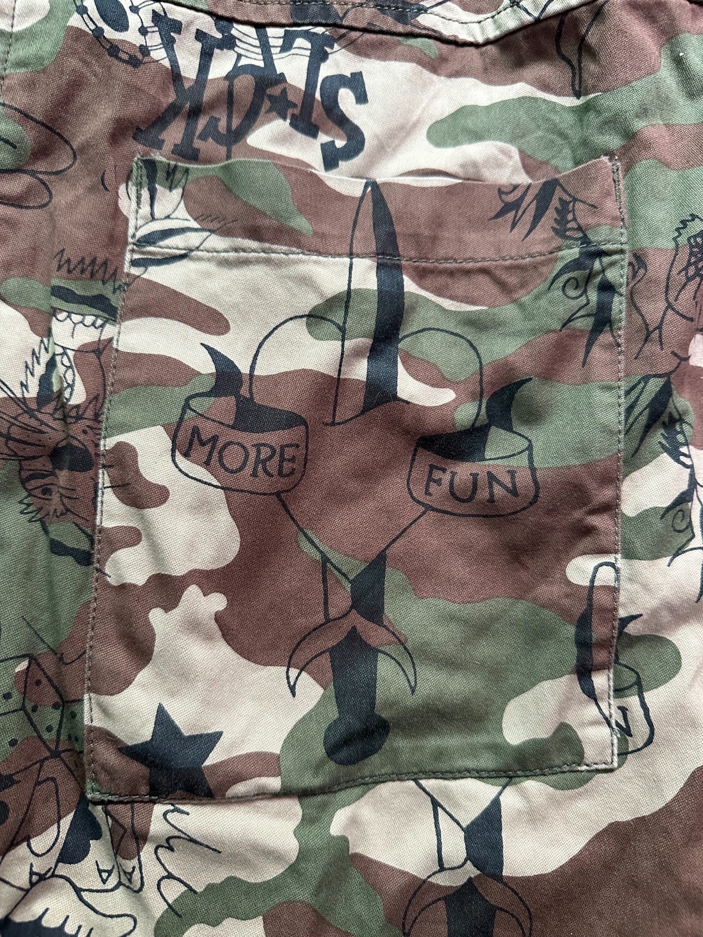 Hysteric Glamour Camouflage M65 Trench Coat
