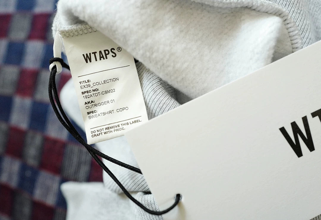 wtaps outriggers half-zip sweatshirt hoodie