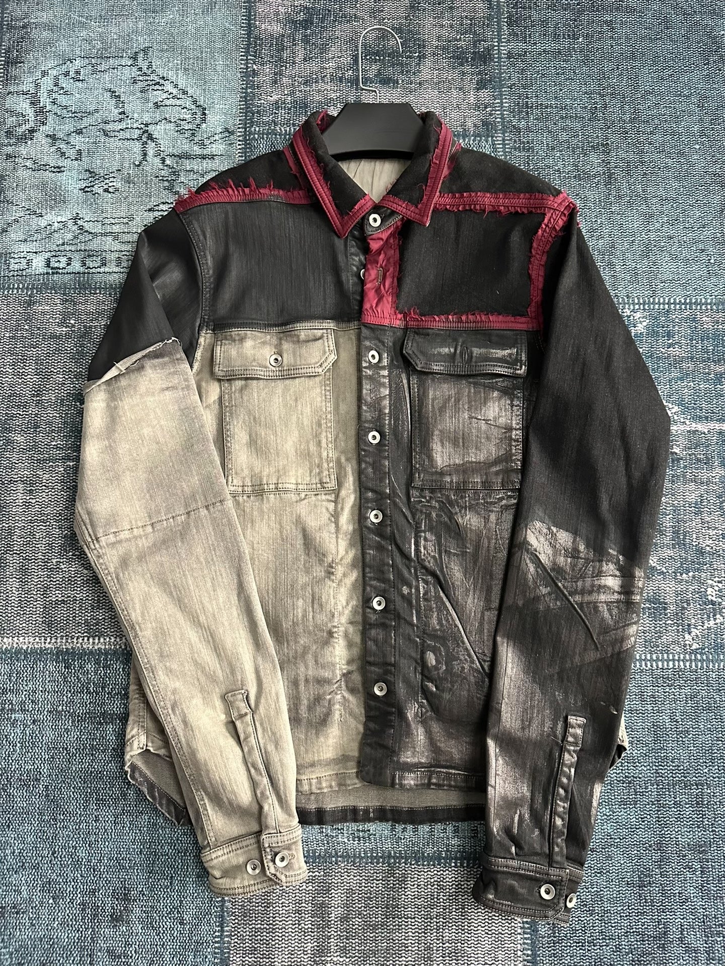 Rick Owens Waxed Panel Jacket