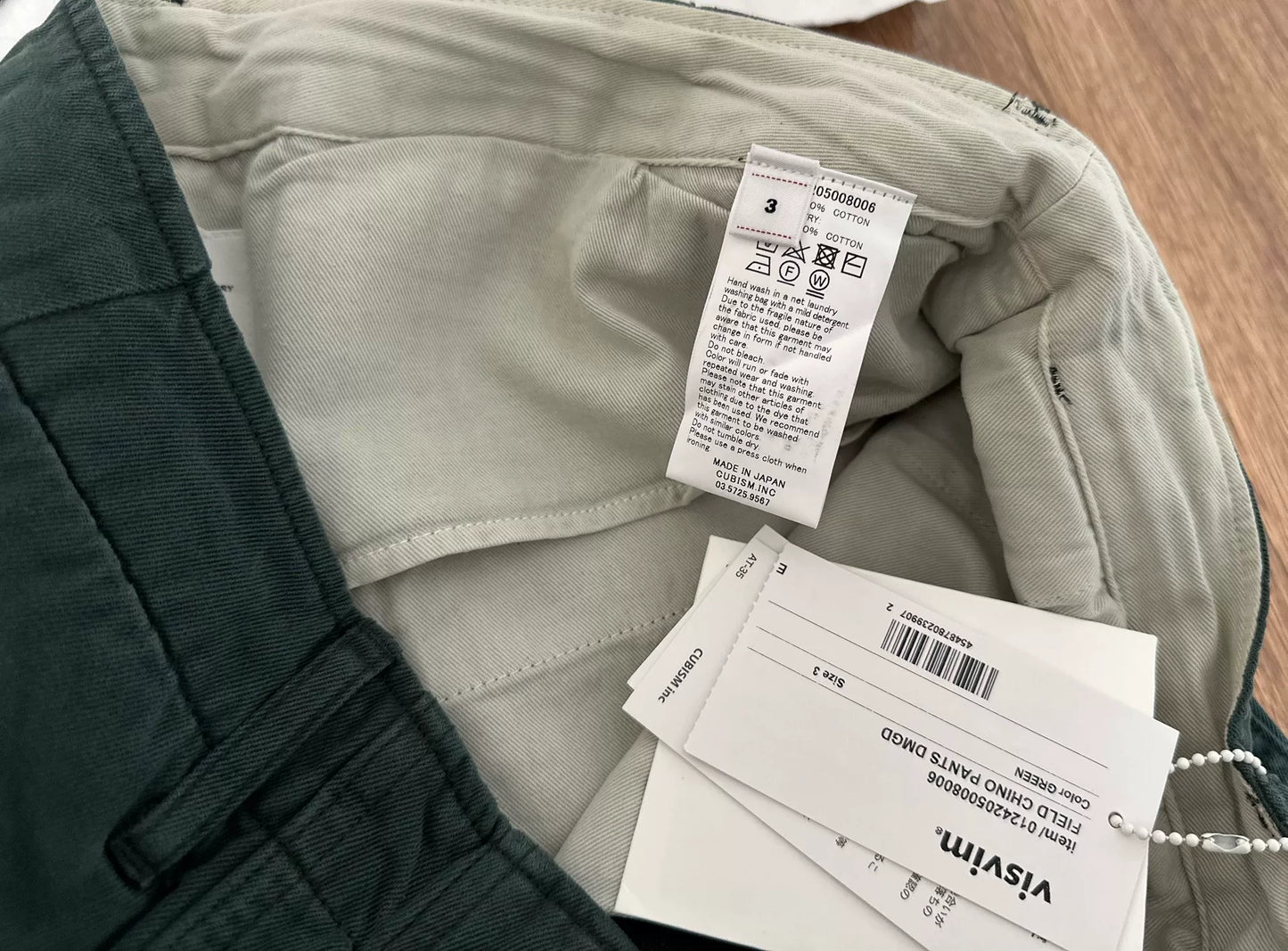 visvim 24aw field chino pants