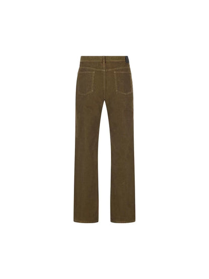 Saint Laurent Olive Corduroy Pants