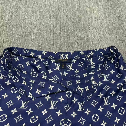 Louis Vuitton Blue Printed Shorts Size 36
