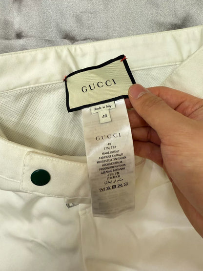 gucci men's white shorts in excellent condition