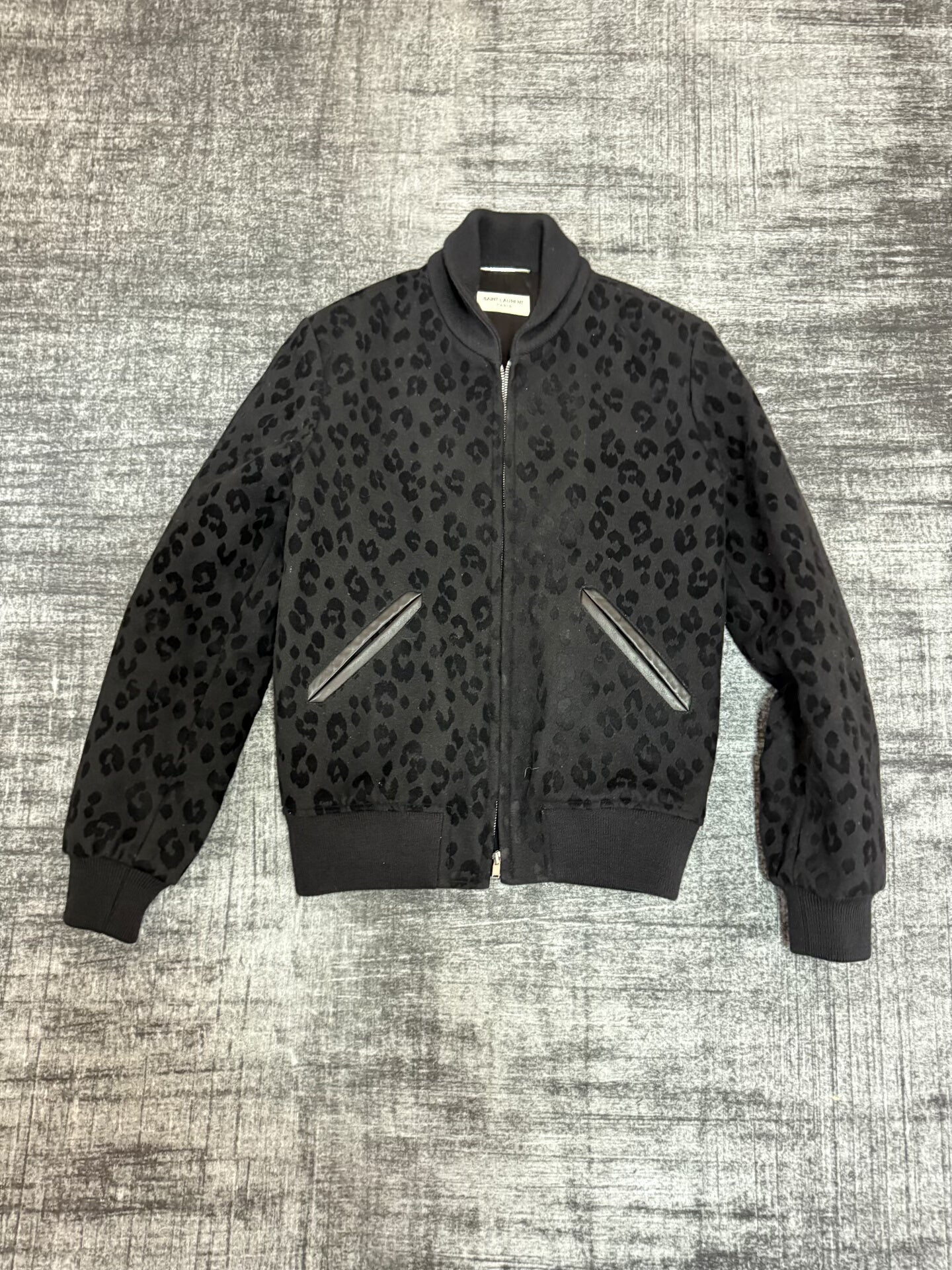 Saint Laurent 15FW Leopard Print Bomber Jacket