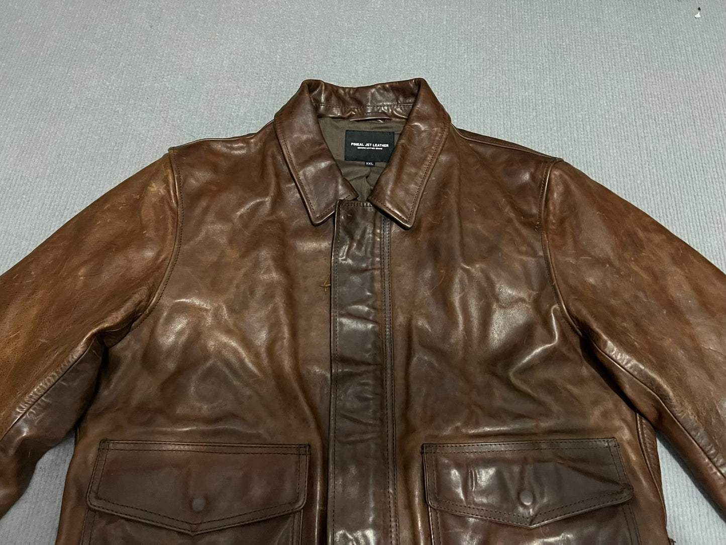 Vintage Oil Wax Horse Leather Jacket