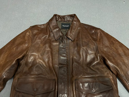 Vintage Oil Wax Horse Leather Jacket