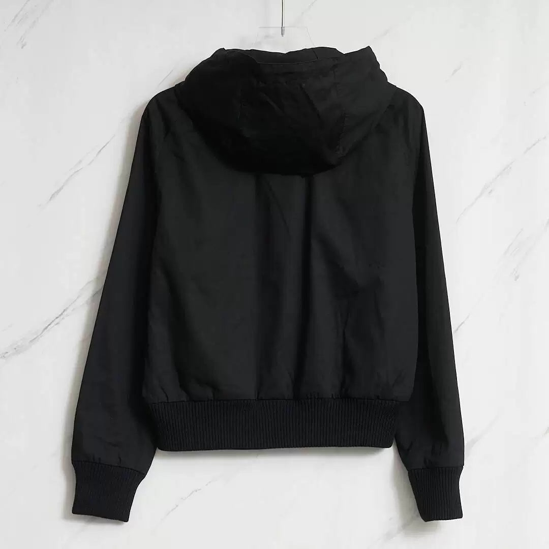 Saint Laurent Men's Double Zip Hooded Jacket