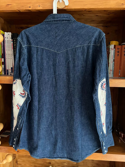 visvim indian water drop denim shirt