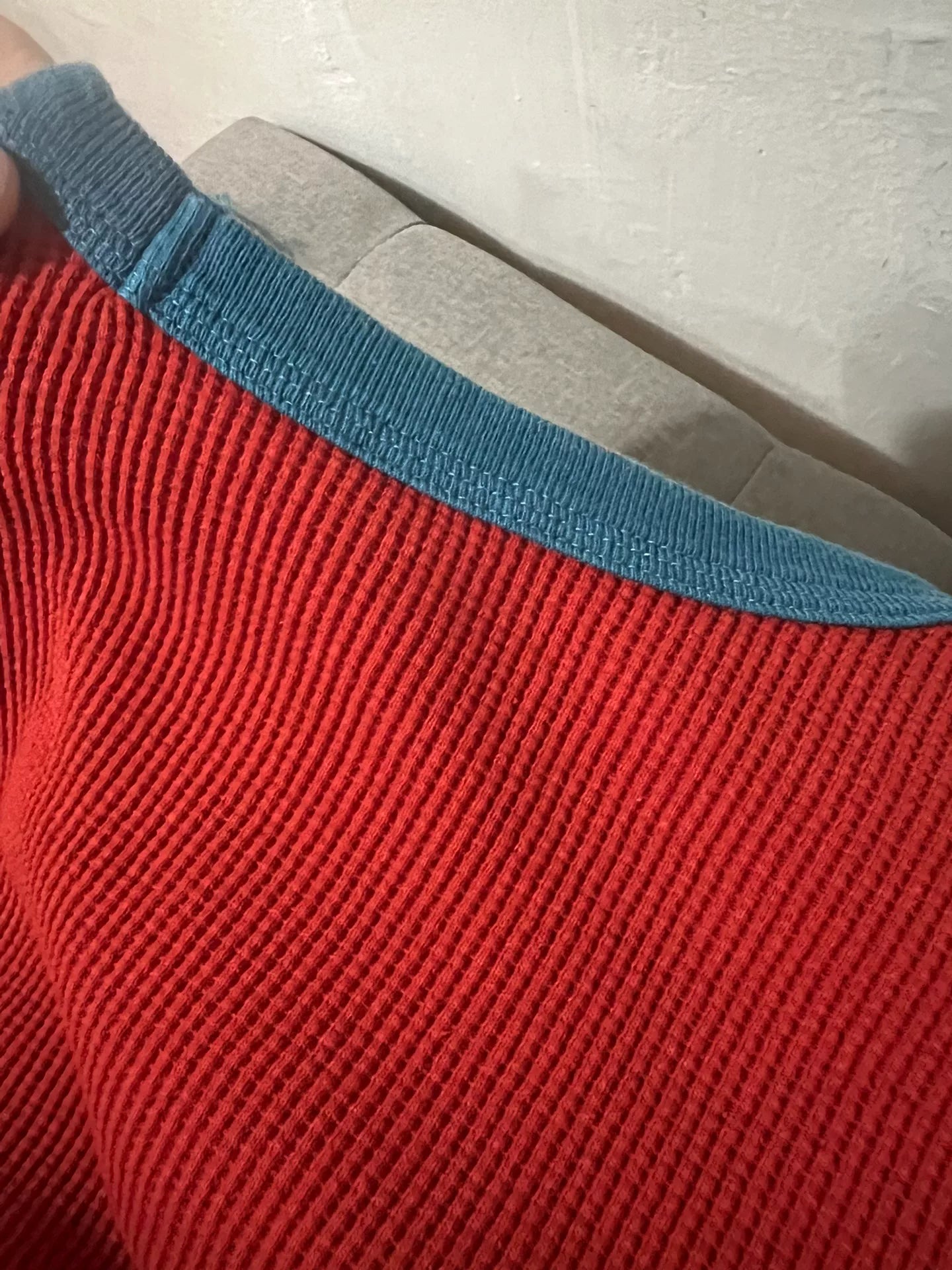 Freewheelers Waffle Knit Top Size M