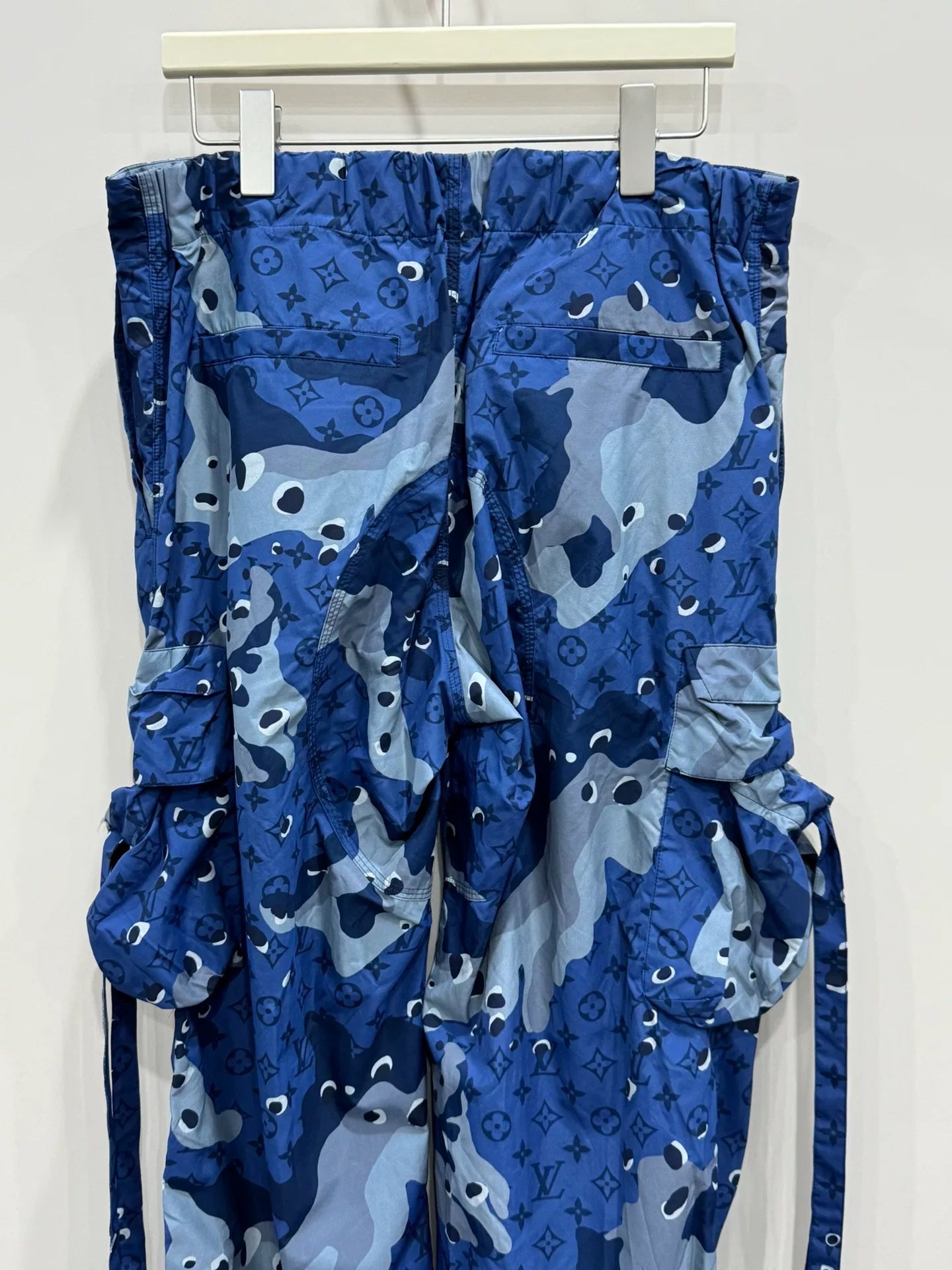Louis Vuitton Blue Camo Nylon Casual Pants