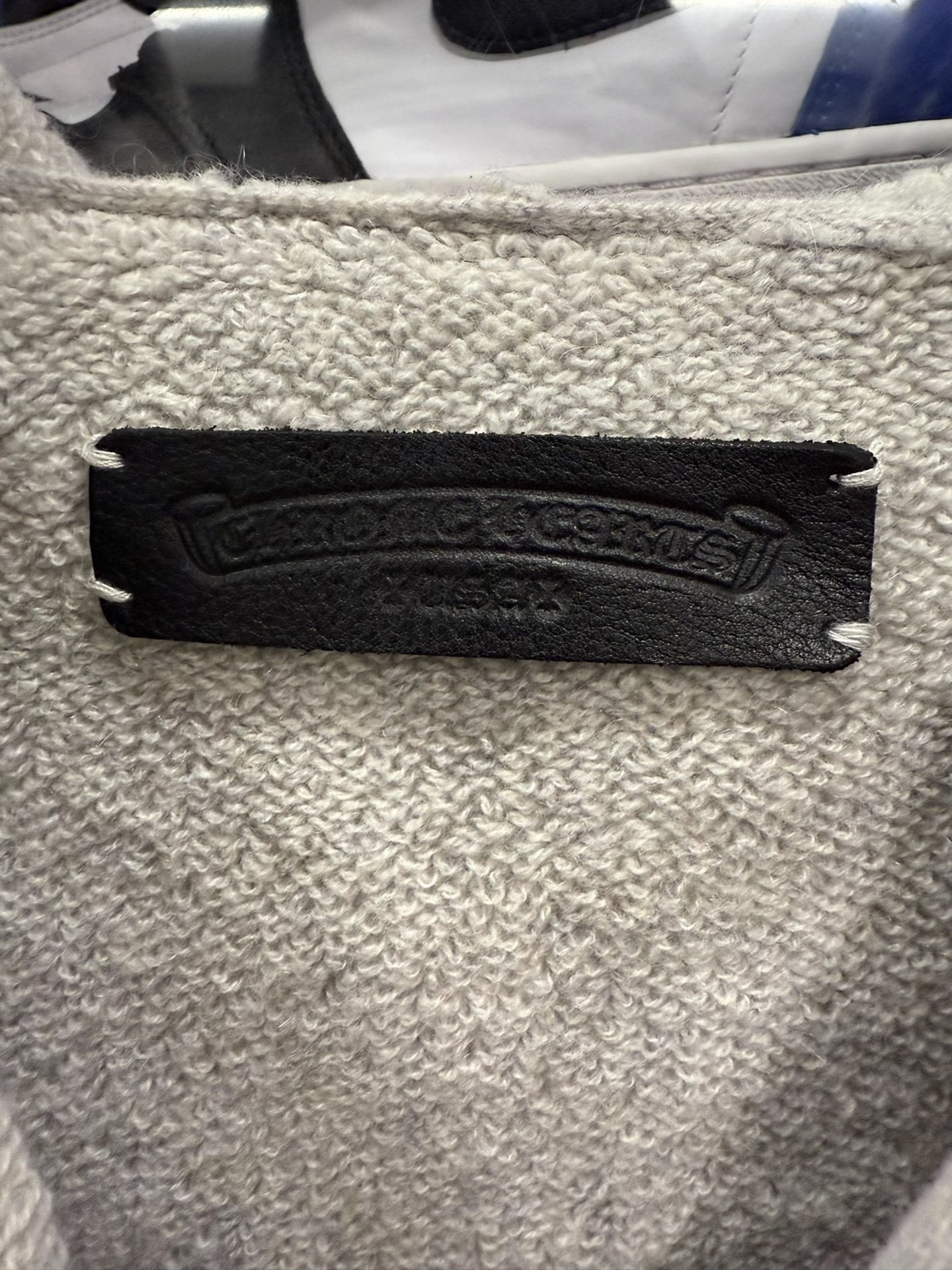 Chrome Hearts Gray Cashmere Zip Hoodie