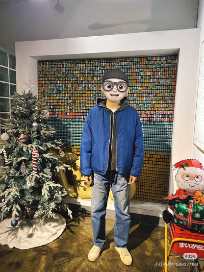 visvim iris down jacket navy blue