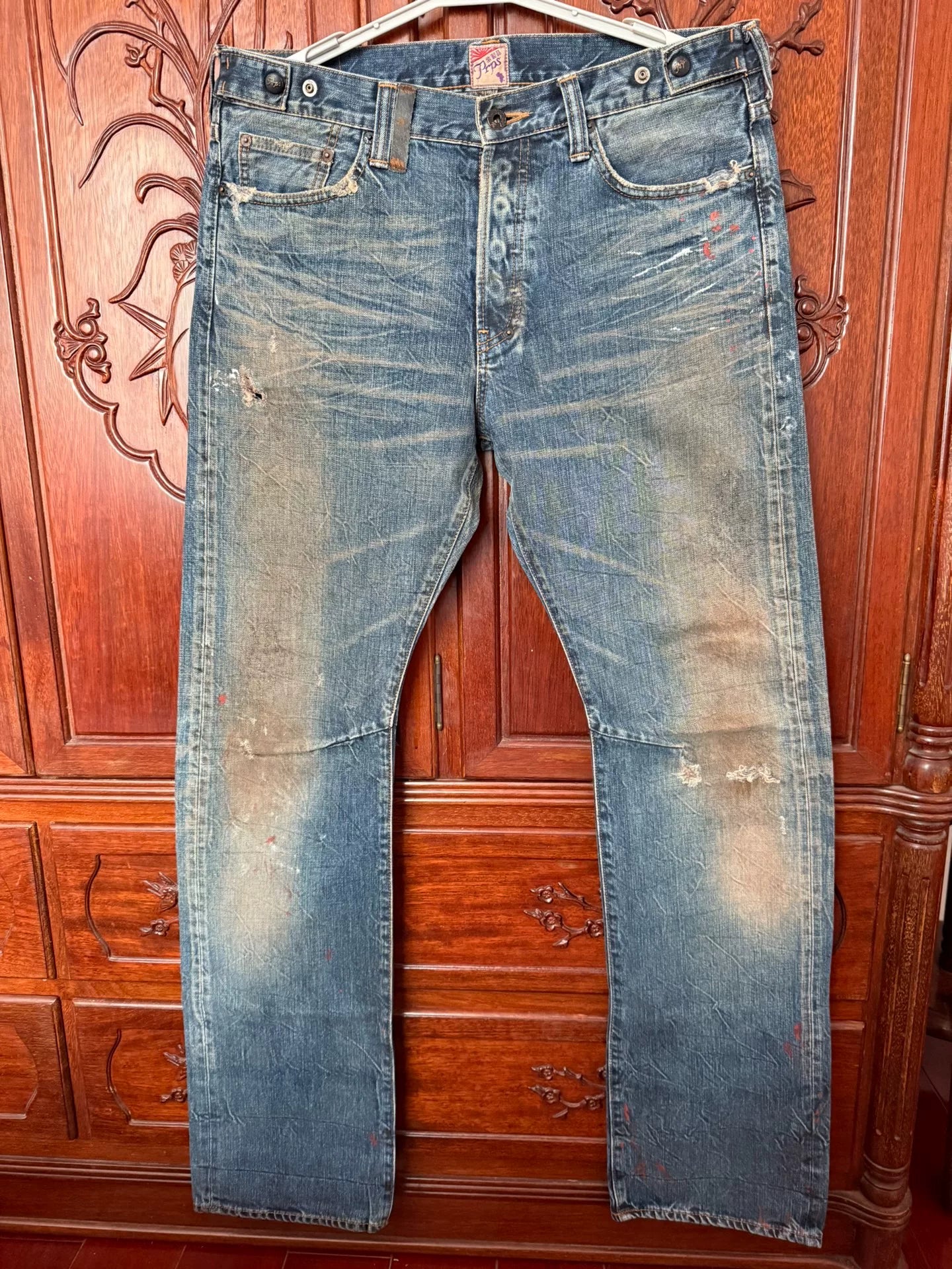 Prps Men's Vintage Acid Wash Jeans