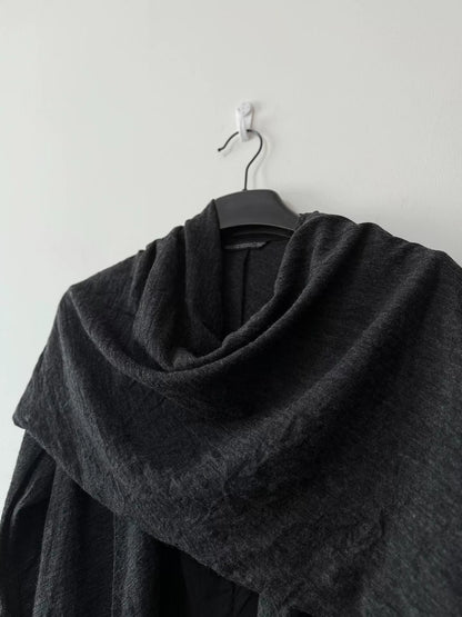 Yohji Yamamoto Wool Cardigan with Scarf