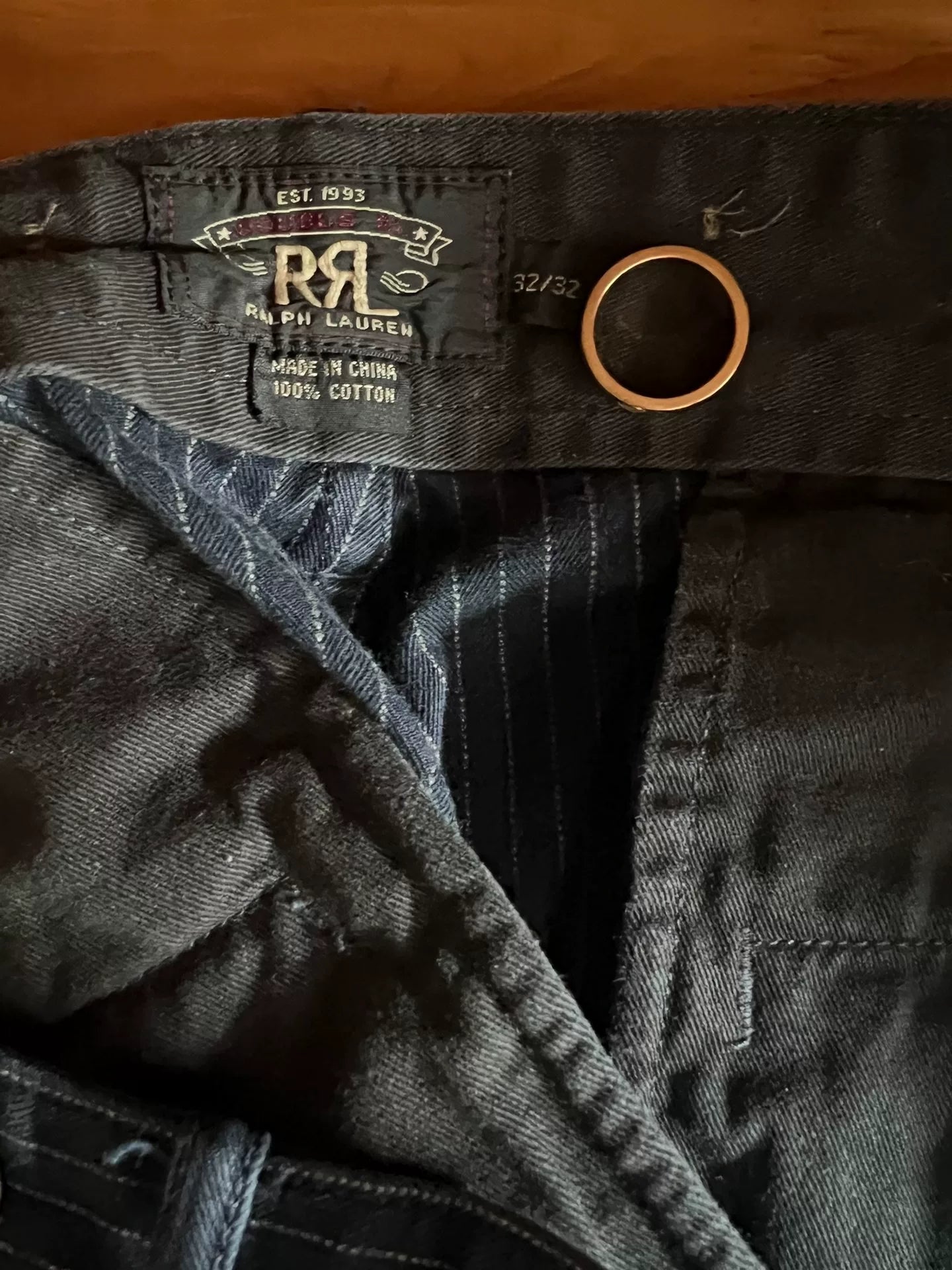 RRL Double RL Striped Casual Pants