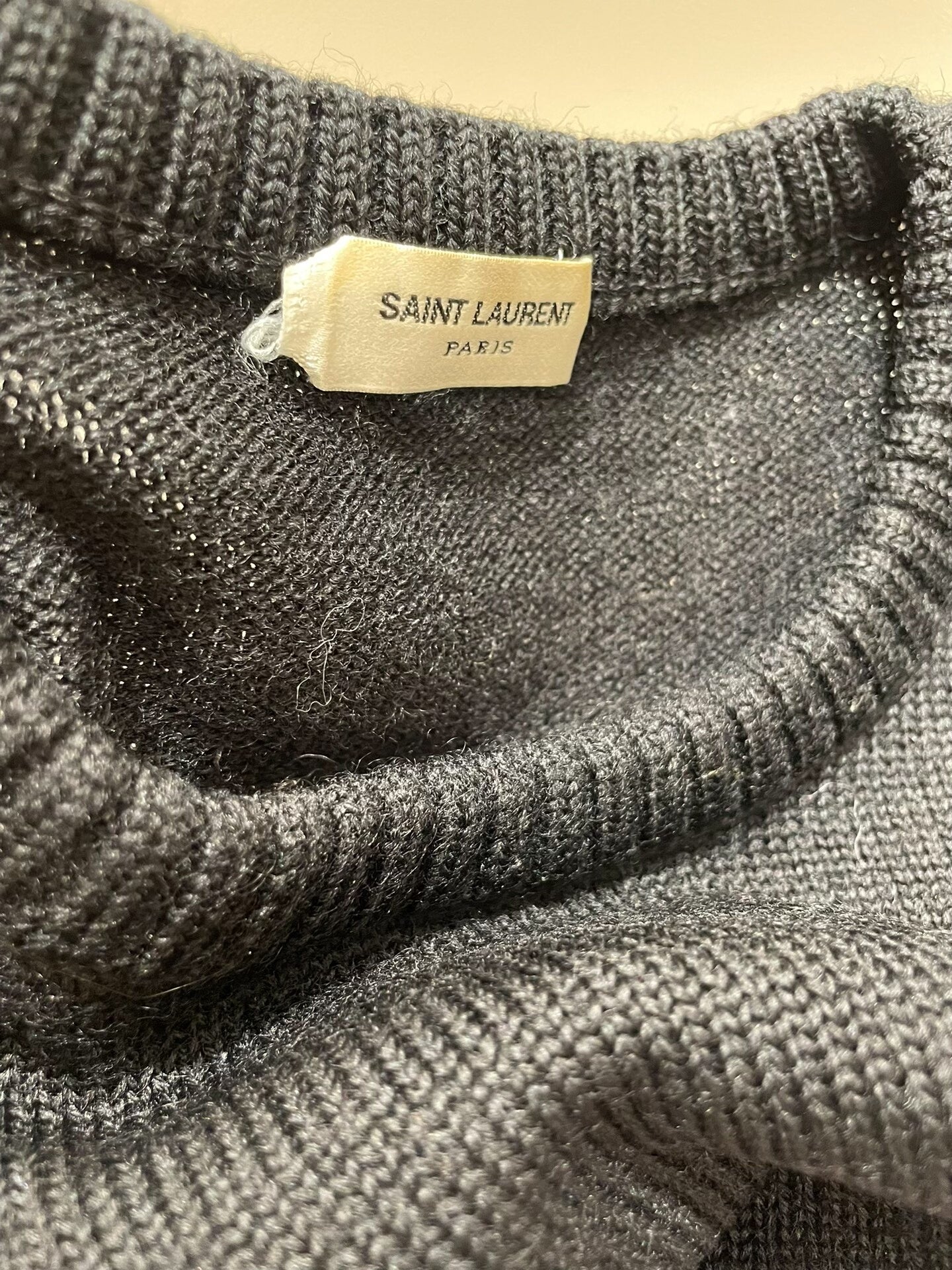 YSL Men's Wool Sweater in Gray