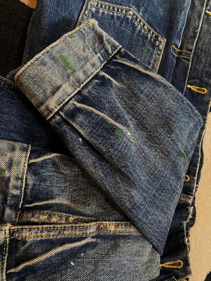 Visvim101 Denim Jacket with Paint Splatters