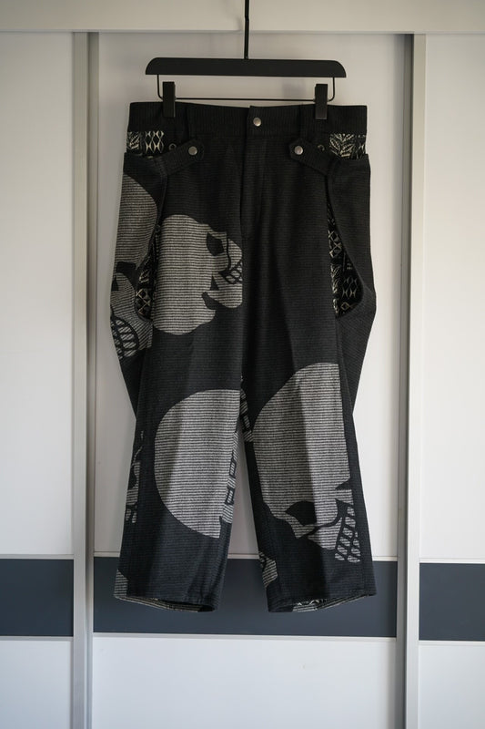 Yohji Yamamoto Wide-Leg Skull Print Pants