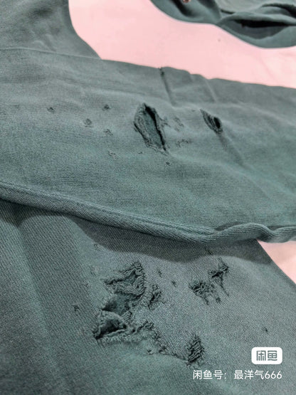 visvim jumbo hoodie with dye and distressing