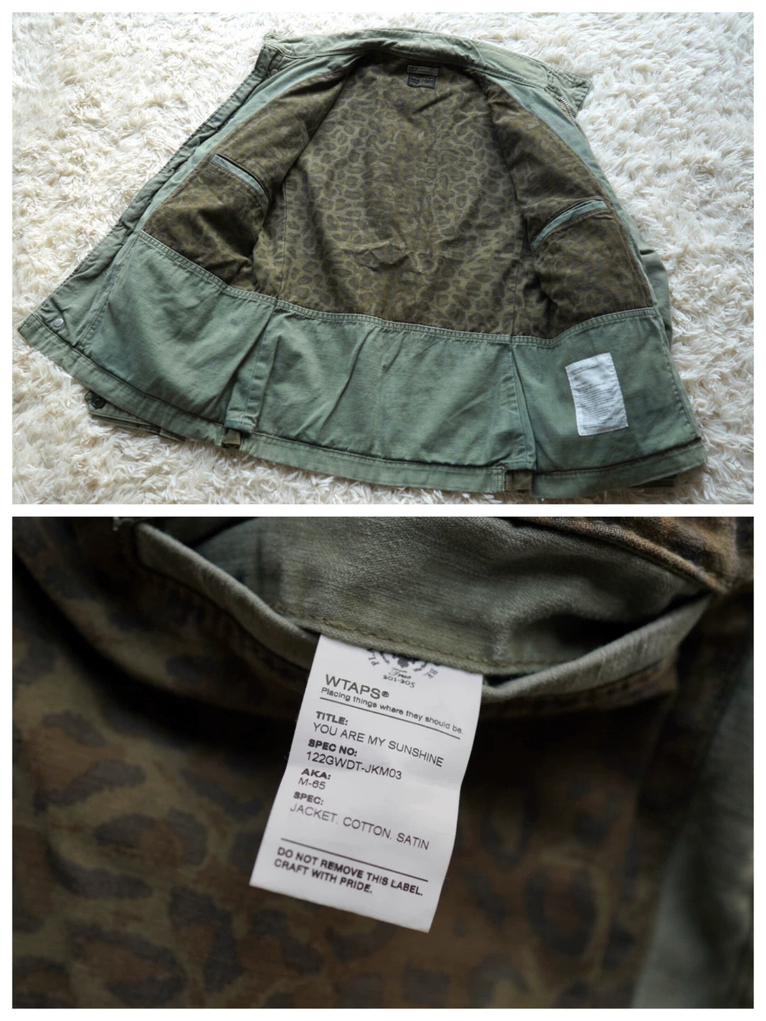 WTAPS M65 Green Military Jacket
