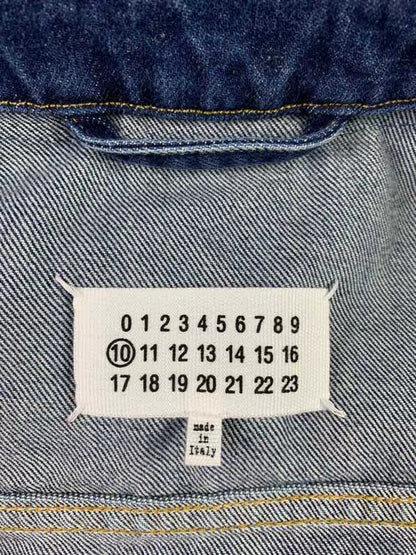 maison margiela denim jacket with transparent details