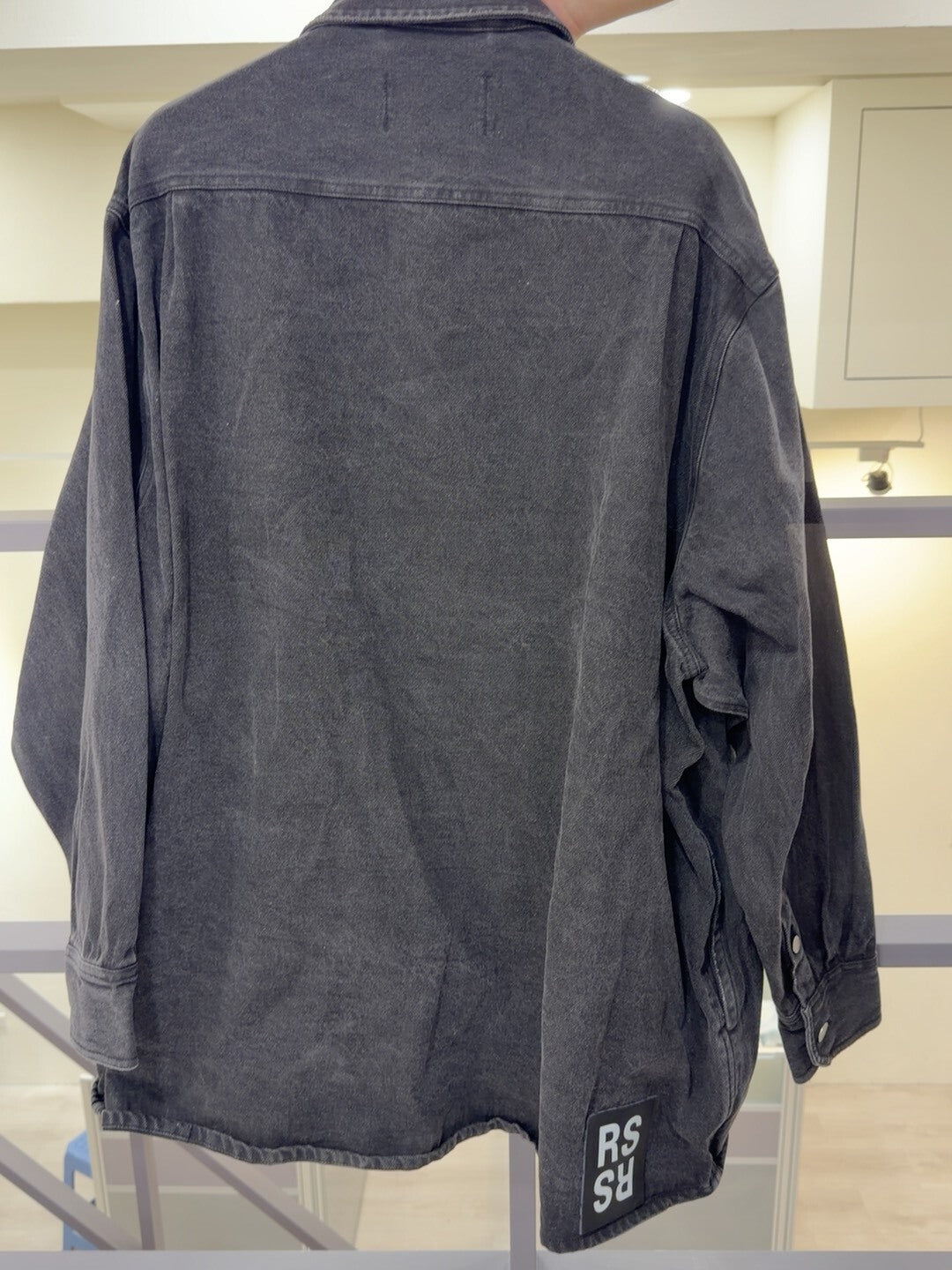 Raf Simons Black Denim Shirt Size S
