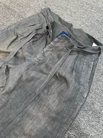 visvim ict hakama linen distressed pants