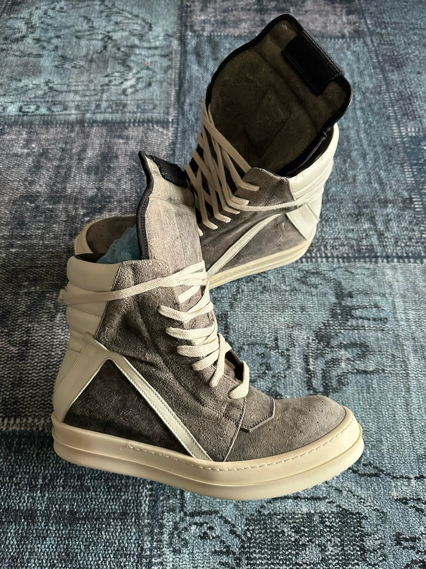 Rick Owens Main Line Brown Suede Shoes
