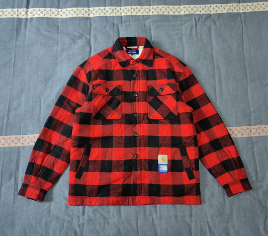 carhartt wip paccbest flannel shirt jacket