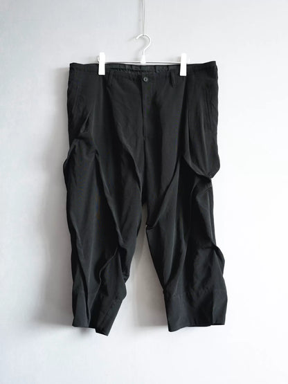 Yohji Yamamoto Irregular Pleated Trousers
