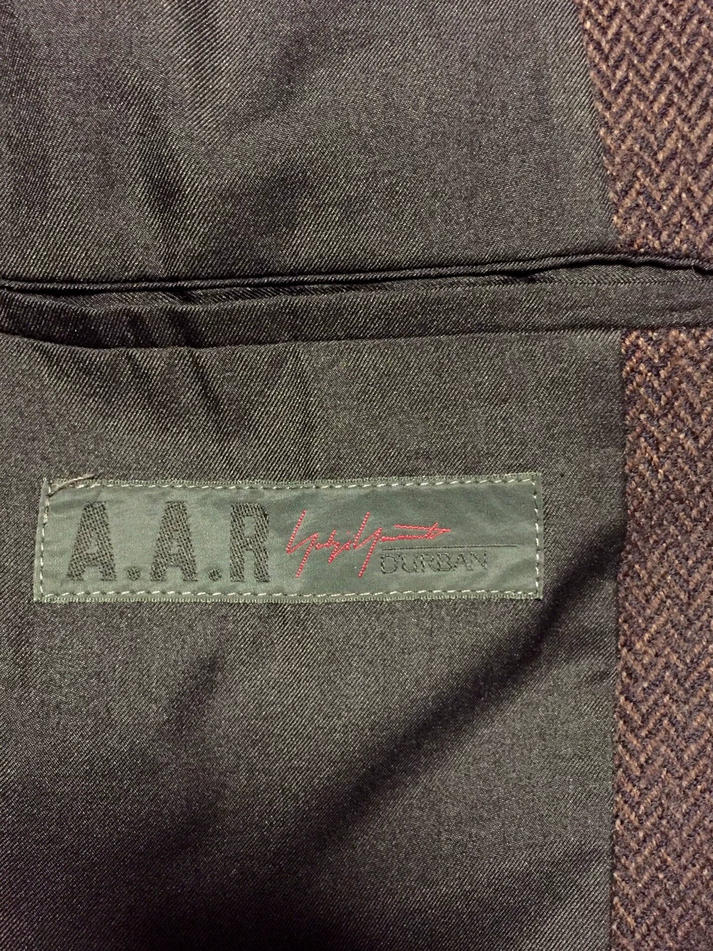 Yohji Yamamoto A.A.R Herringbone Wool Blazer