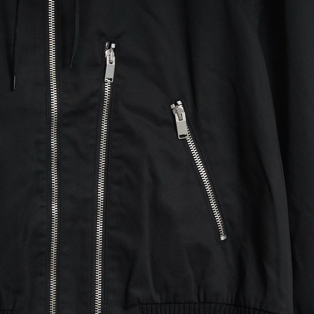 Saint Laurent Men's Black Hooded Jacket