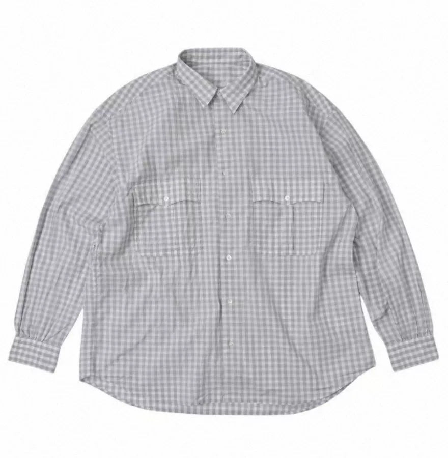 Porter Classic Roll Up Kyoto Limited Gray Check Shirt