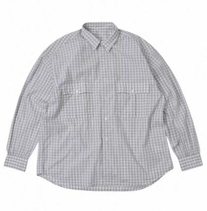 Porter Classic Roll Up Kyoto Limited Gray Check Shirt
