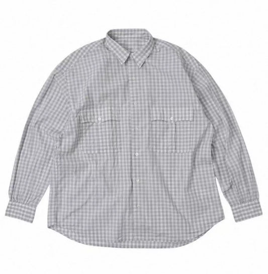 Porter Classic Roll Up Kyoto Limited Gray Check Shirt