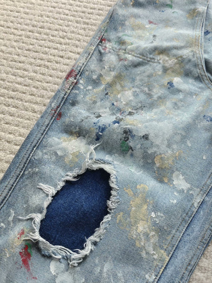 HERILL Light Blue Denim Painter Pant