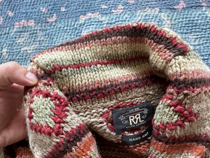 Southwest Woven Wool Sweater in M
