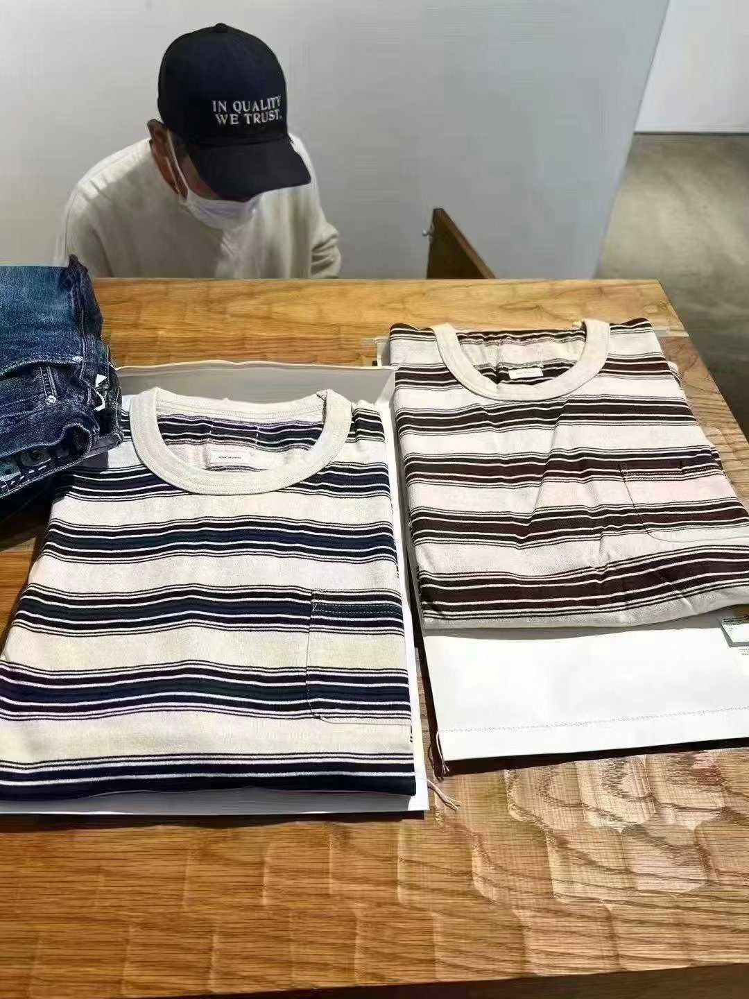 VISVIM 22SS BORDER JUMBO TEE S/S