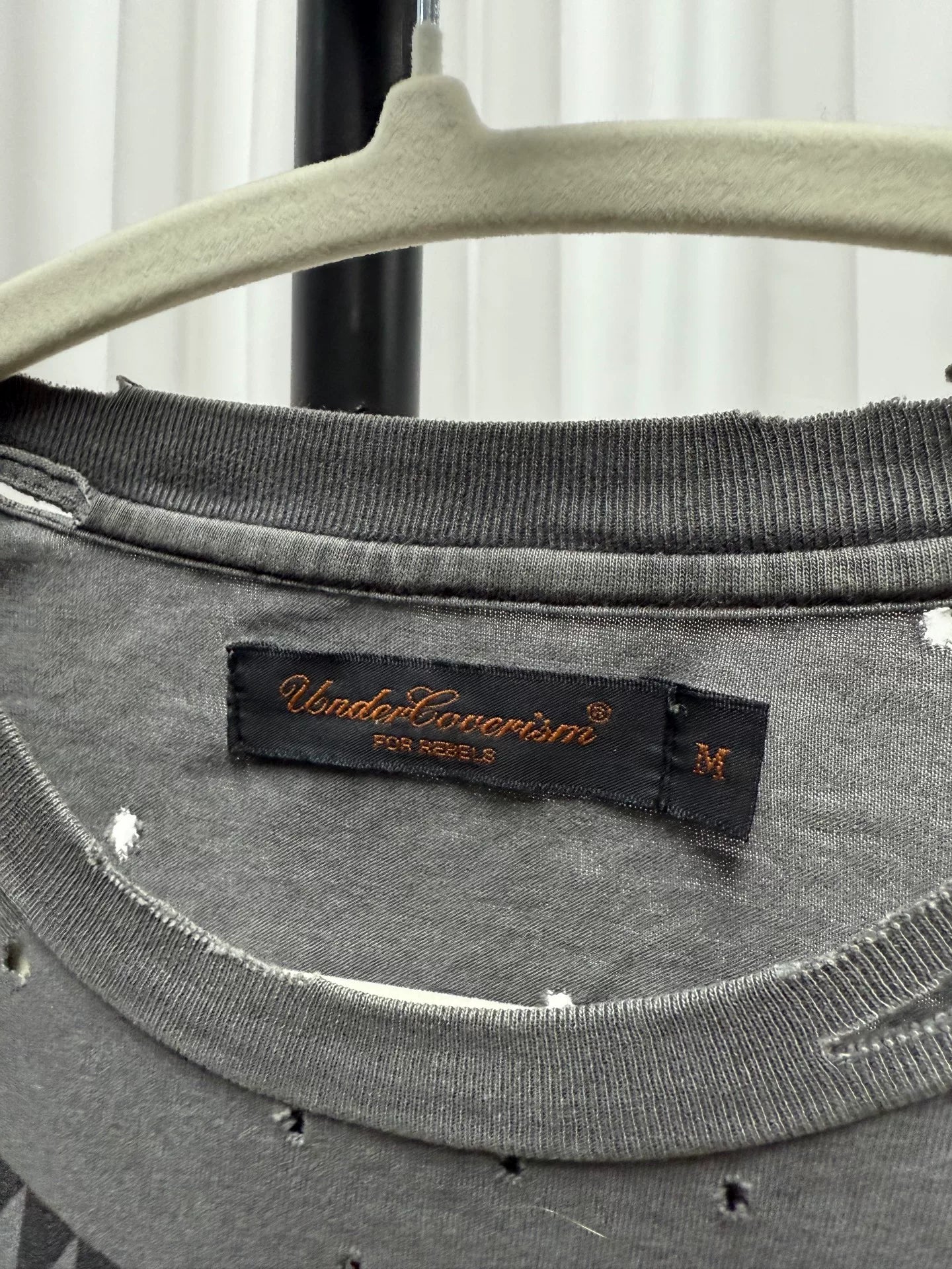 UNDERCOVER Scab Distressed Short Sleeve Shirt