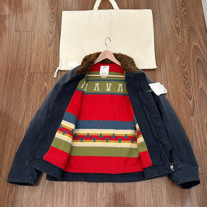 visvim purser deck jacket with wool collar