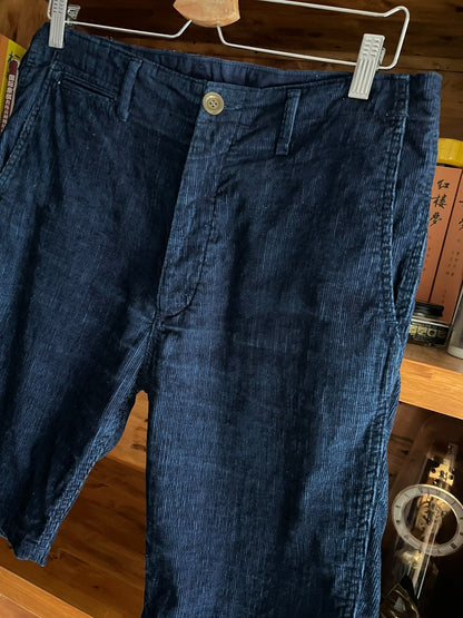 visvim 2017 plant-dyed corduroy shorts