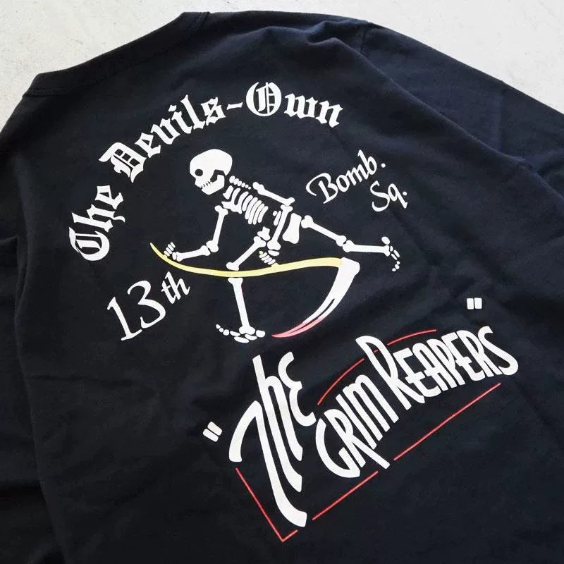 Buzz Rickson's Military Bomber Print Cotton T-Shirt