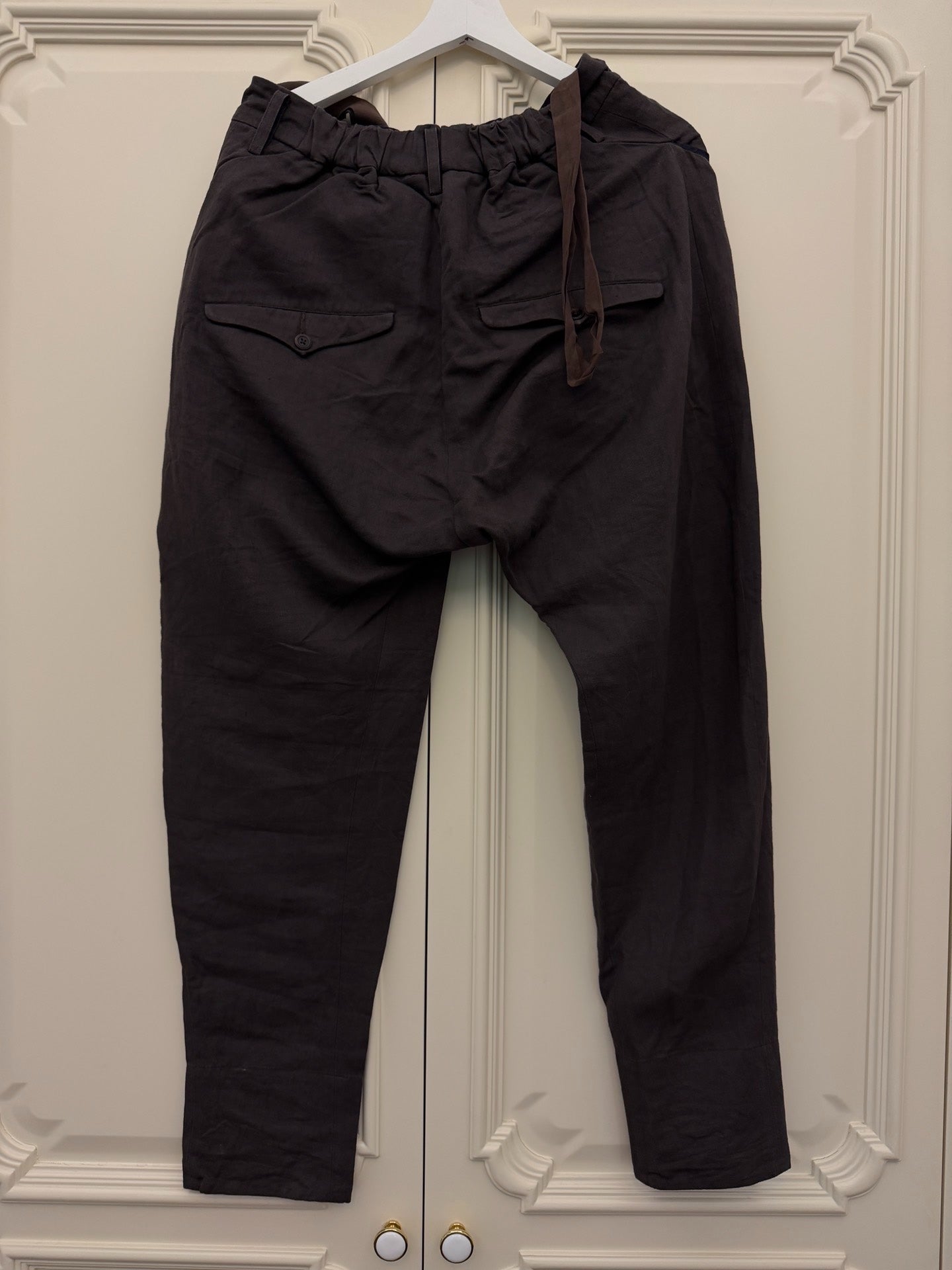 ZIGGY CHEN 2017 Cotton-Linen Spring-Summer Trousers