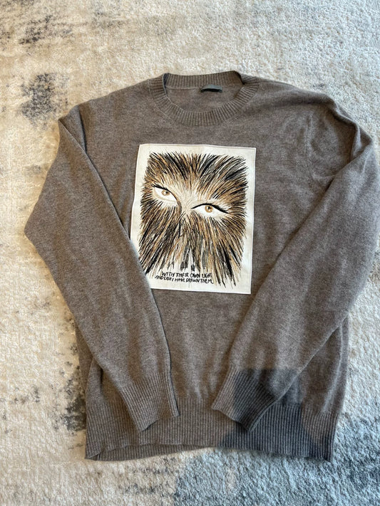 dior artist collaboration cashmere sweater