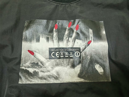 cavempt graphic black sweatshirt in large