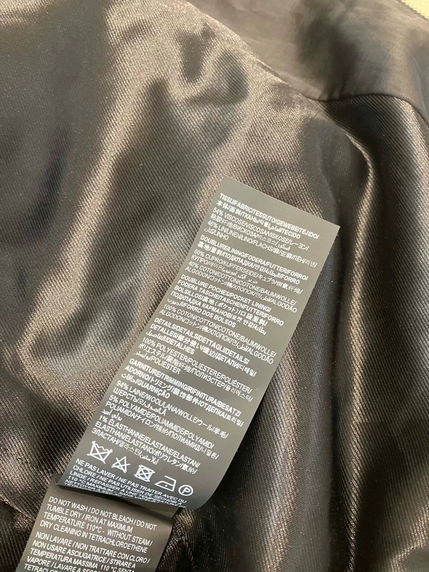 Saint Laurent Teddy Black Bomber Jacket
