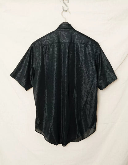 Comme des Garçons Loose Polyester Discharge Shirt