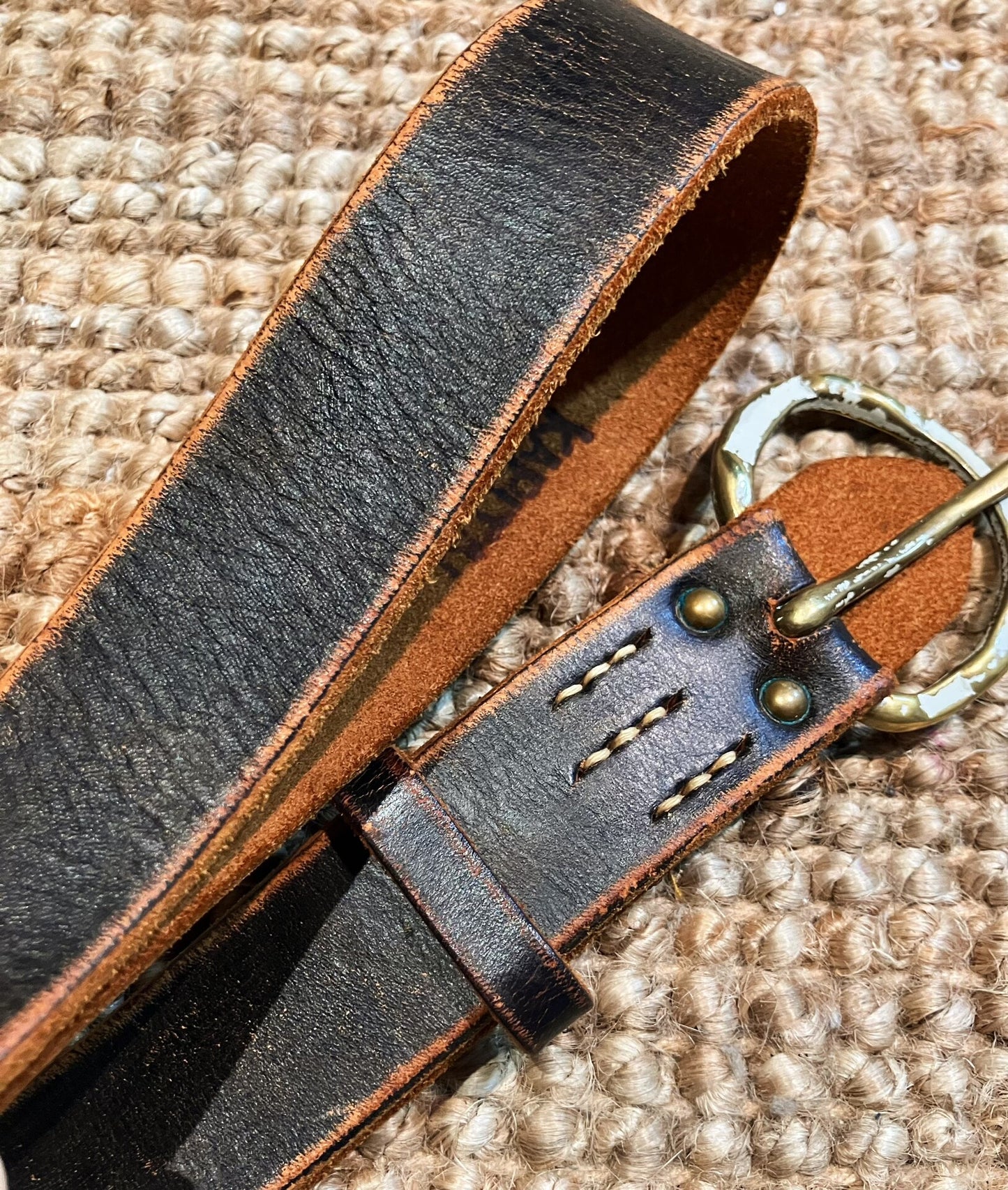 Kapital Thick Leather Waist Belt