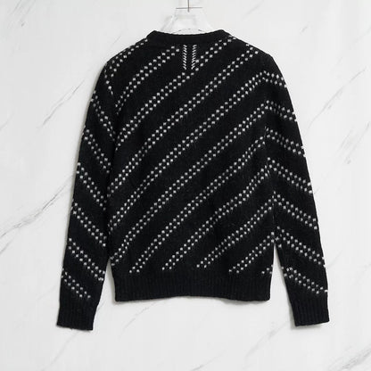 Saint Laurent Men's Zigzag Knit Sweater